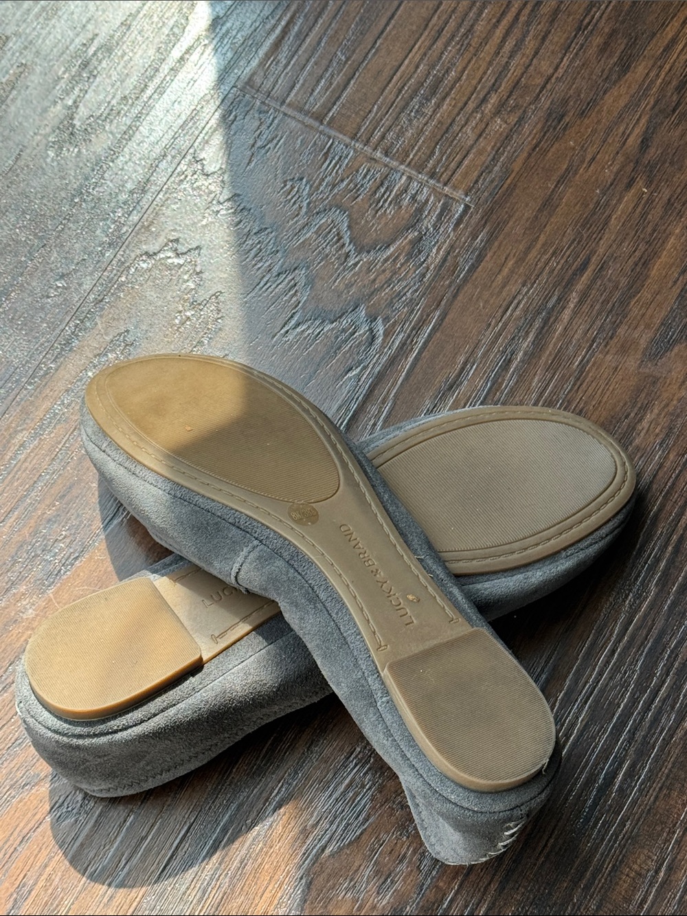 Lucky Brand Gray Suede Ballet Flats - Picture 5 of 9